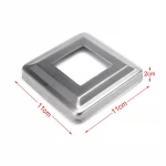 Isure Stainless steel  floor Standing Stairs Balcony Pool 8-12mm Glass Spigots Post Balustrade Railing Clamp