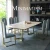 Import Italian minimalist slate dining table simple modern small apartment dining table Nordic ins marble dining table from China
