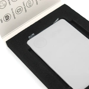 itrack slim wallet used smart finder tracker 98dB alarm sound anti-lost key finder tile waterproof wallet smart tracker finder