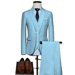 (Jacket+Vest+Pants)2018 New Men Custom Groom Dress Tuxedo Wedding Suits Herren Anzug Veste De Loisir Notched Lapel Blazers Suits