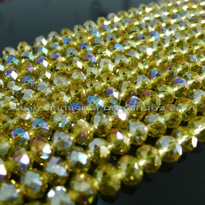 Jewelry strands china crystal rondelle glass faceted beads 4-14mm wholesales for DIY bracelets and necklaces