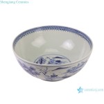 Jingdezhen Handpainted Chinese Landscape Pattern Ceramic Planter Flower Pots Blue and White Porcelain Bowl