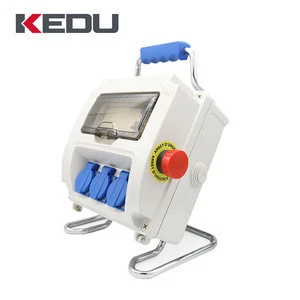 KEDU 16A Outdoor waterproof distribution boards box IP65 Portable distribution board power distribution stage equipment