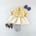 Kids fashion show dresses,  new year girls clothing set S5076