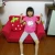 Import kids flip out sofa/kids cartoon sofa/cheap good quality kids strawberry sofa from China