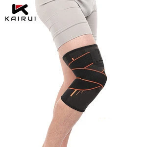 knee brace hinge support compression sleeves elastic knee wrap for sports safety