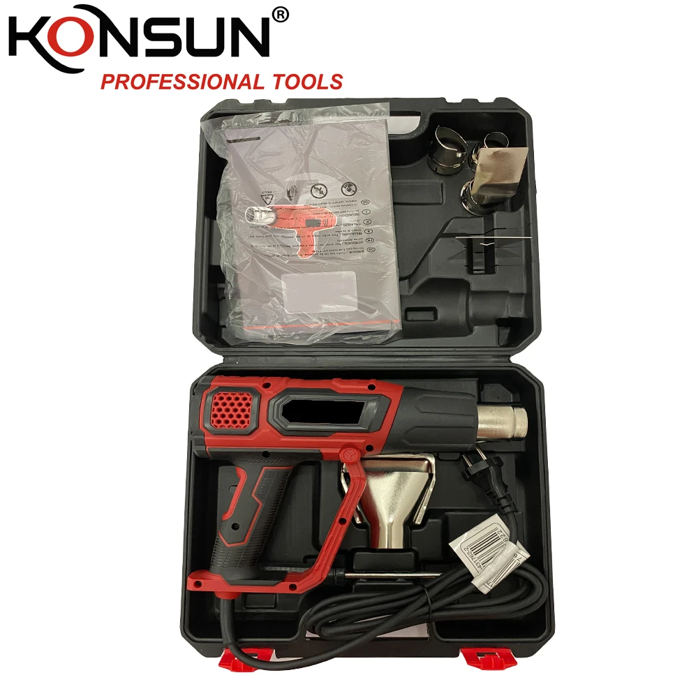 KONSUN 83807 hot sell digital display Hot Air gun 2000W /Heat Gun for mobile repair