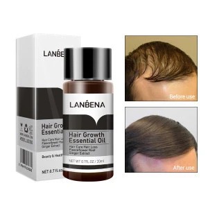 LANBENA ginger organic hair growth essential oil hair loss treatment serum spray