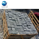 landscape decoration white cubic G603 granite pebble stone
