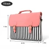 Laptop Bag 15.6 Inch - for Women,PU Leather Canvas Shoulder Messenger Laptop Tote Bag Briefcase