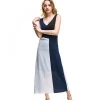 Latest design plain casual dresses for ladies plus size long dress chiffon new style
