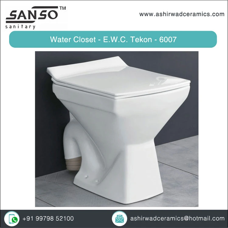 Leading Manufacture of P-Trap Siphon Flushing One Piece Water Closet Toilet from Reputed Supplier
