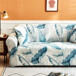 Leaf Printed Stretch Slipcover Sofa Elastic Sofa Cover Universal Furniture Protector Couch Cover Armchair Corner Sofa Cover