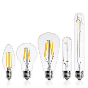 LED Bulb E27 Retro Lamps 220V 240V LED Filament Light E14 2W 4W 6W 8W Glass Ball Bombillas LED Bulb Edison Candle Light