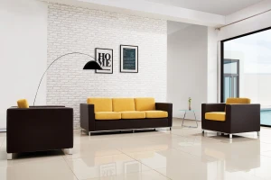 Leisure fabric sofa, Fashionable home sofa set, Deyou Furniture