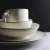 Import Light grey color antique blackspot pattern ceramic dining used japanese stoneware dinnerware from China