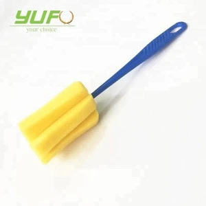 Long Handle Easy Cup Brush Sponge Cleaner Cleaning Brush Bottle Glass Cup Scrubber Washing Cleaning Kitchen Tool