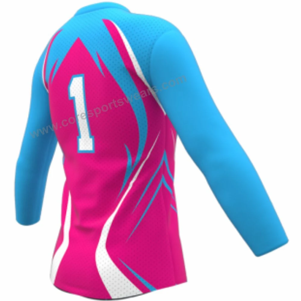 Long Sleeve Volleyball Jersey overall sublimation graphic printed designs for teams and sponsors