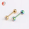 Low MOQ 316l Surgical steel assorted Initial Body Piercing Jewelry