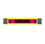 Low MOQ custom football club team knitted acrylic fan scarf