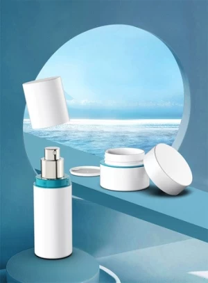 Luxury Cosmetics Packaging Plastic Bottle Sets Empty Cream Jar and Pump Spray Bottle Skin Care Set Face Cream Lotion Bottle
