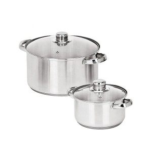 Luxury Kitchen Food Cooker Big  Hotpots Stainless Steel Mini Insulated Hot Pot Casserole Dish Set