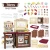 Import luxury kitchen toy cooking game toy dining table magnetic writing board cut vegetable plastic pretend play kitchen set for kids from China