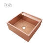 Luxury Modern White Black Glod Square Lavatory Wash Basin Single Cabinet Bathroom Sink