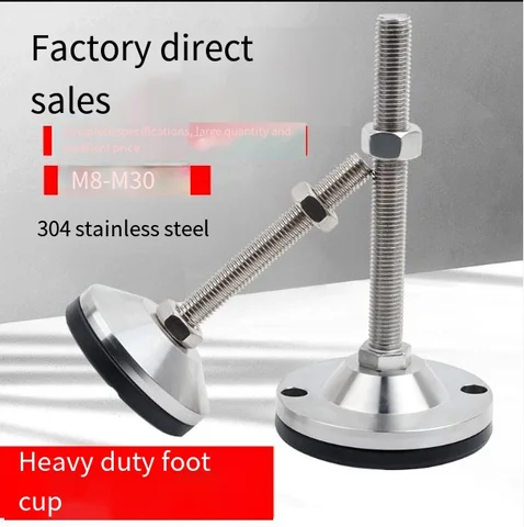 m12m16m20 Non-slip adjustable foot pad cd Machine support adjustment 304 stainless steel foot cup