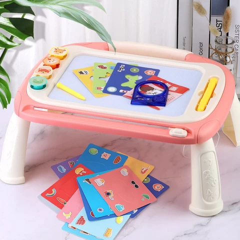 Magnetic Drawing Board Table Children Educational Learning Painting Toys Erasable Magnetic Writing Art Painting Board Table Toys