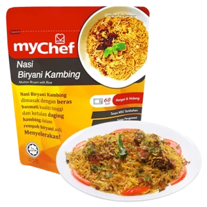 Malaysia Spices Instant Tender Mutton Biryani with Instant Rice