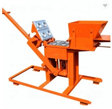 manual clay brick making machine QTS 2-40 product interlocking clay blocks making machine