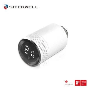 Manufacture Smoke alarm system TRV bluetooth tuya zigbee wifi rf smart radiator room thermostat