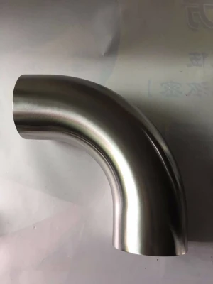 manufactured in China high quality sanitary stainless steel welded 90 degree elbow with tangent
