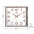 Import Manufacturers produce large size, high quality black and gold pointer squares to support customers to customize wall clocks from China
