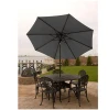 Market Umbrella With Crank Tilt Charcoal Gray 9