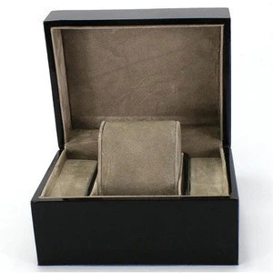 Marlary Logo Custom Gift Luxury Watch Cases, Black Watch Jewelry Box