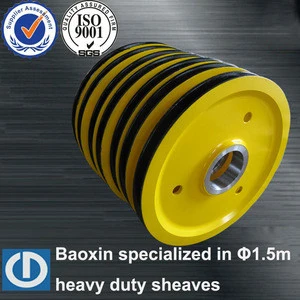 material handling equipment parts,sheave pulley made by baoxin in China
