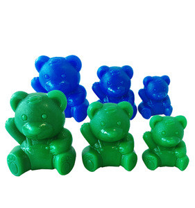 60pcs Plastic Bear Counters Education Counting & Sorting Toys Mathematics