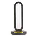 Matt black portable LED uvc virus light sanitizer disinfection sterilizer uv lamp for hotel air purifier