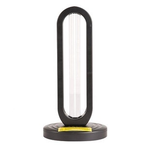 Matt black portable LED uvc virus light sanitizer disinfection sterilizer uv lamp for hotel air purifier