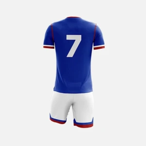 Me2024 Sports Wear 100% Polyester Soccer Uniforms  Wholesale Price Half Sleeve Jerseys sports Uniform Men Soccer Kits For Sale