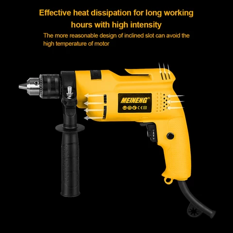 MEINNEG 2007  Power Tool Impact drill 13 mm 1/2 inch Two Speed  Color Design industrial home use electric drill