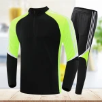 Men kids long sleevesoccer referee jersey survetement football kits soccer training clothing suit football training tracksuit