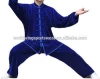 Mens high quality pleuche navy blue Martial Arts Wear