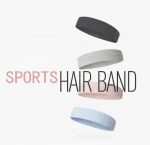 Men's Fashion sports hairband sweat running Anti-slip Elastic yoga fitness hairband for sport
