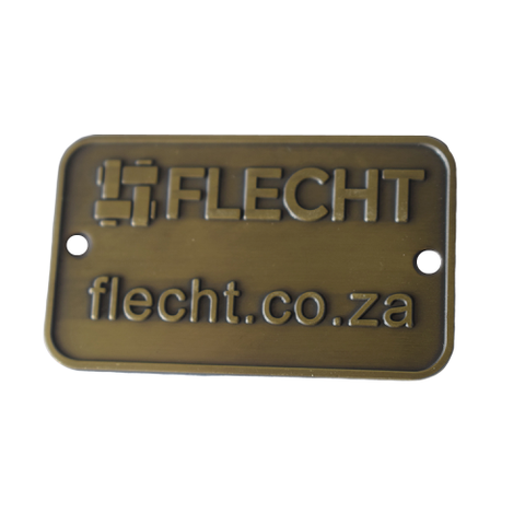 Metal Material And Tag Type Engraved Metal Labels For Furniture