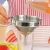 Import metal stainless steel separating funnel With hook kitchen funnel from China