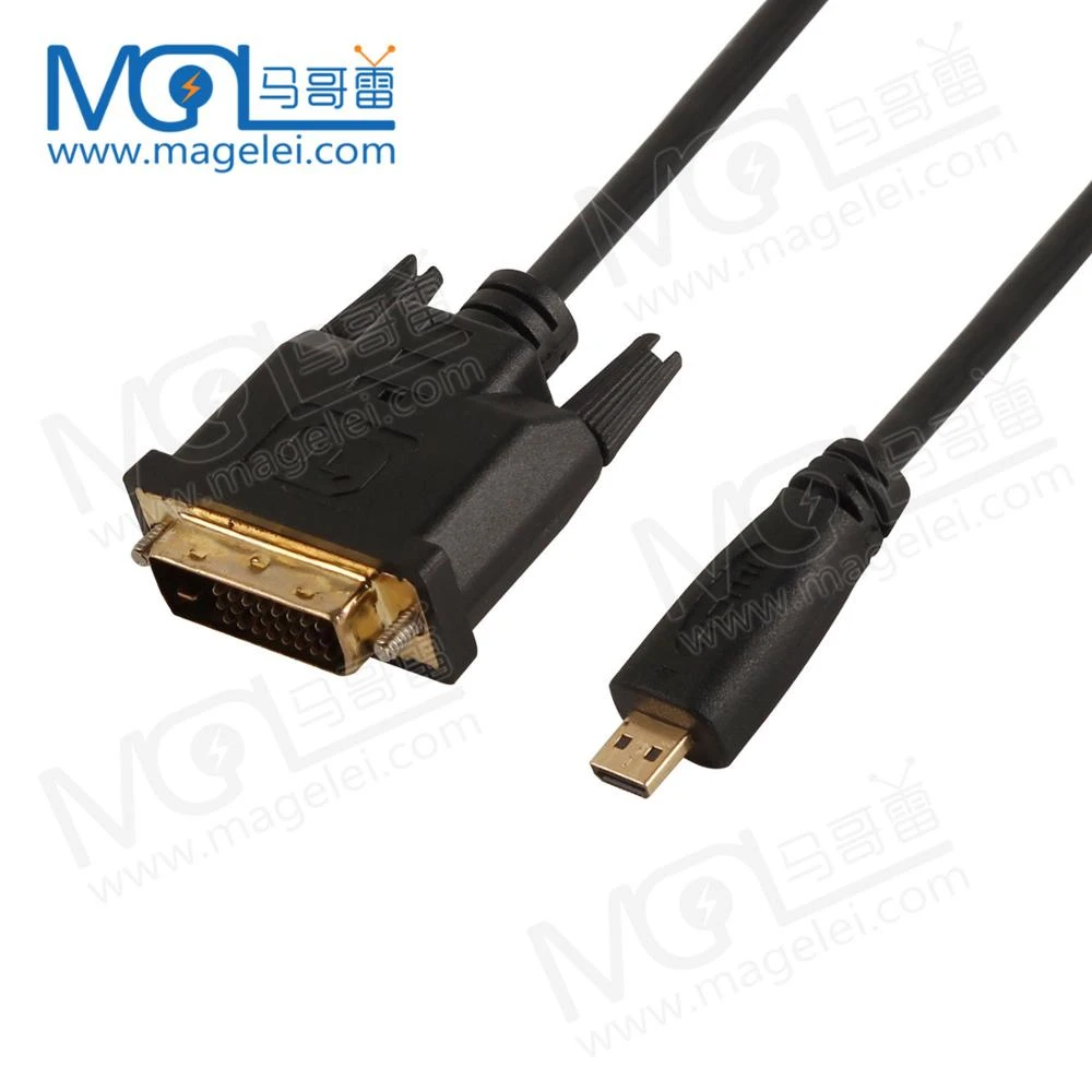 Micro HDMI to DVI video data cable Mobile tablet micro HD interface to DVI monitor HD cable