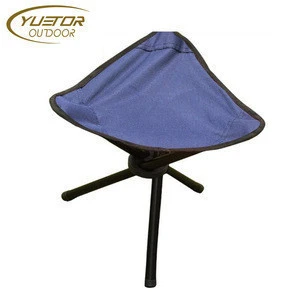 Mini Outdoor Hiking Fishing Lawn Portable Pocket Folding Chair With 3 Leg Stool